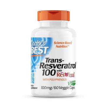 Транс Ресвератрол с полифеноли 100мг х60 капсули Doctor's Best