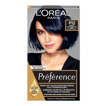 Loreal Paris Preference Боя за коса, цвят P12 Intense Blue Black