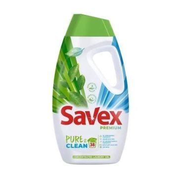 Savex Premium Pure & Clean Течен перилен препарат за хора с чувствителна кожа x1.71 л, 38 пранета