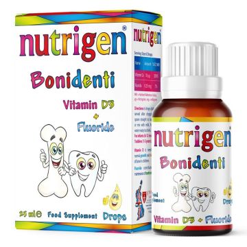 Bonidenti Капки за бебета и малки деца с Витамин D и Флуорид х25 мл Nutrigen
