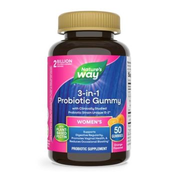 Пробиотик за жени 3в1, с вкус на портокал х50 желирани таблетки Nature's Way