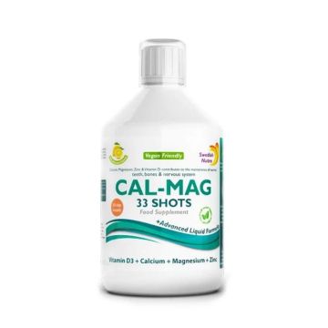 Cal-Mag 33 Shots Калции и магнезий за кости, зъби и мускули 500 мл, Swedish Nutra