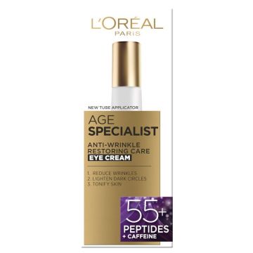 Loreal Paris Age Specialist 55+ Околоочен крем с тройно действие x15 мл