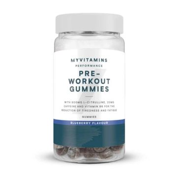 Pre-Workout Gummies Азотен бустер, с аромат на боровинка х60 дъвчащи таблетки MyProtein