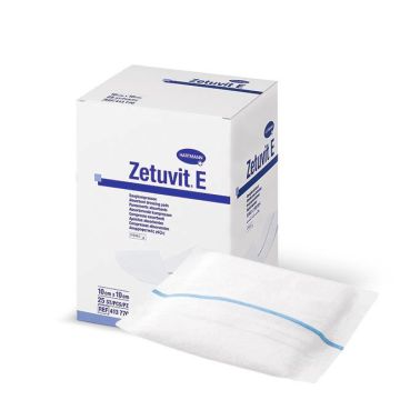 Hartmann Zetuvit Хипоалергична четирислойна превръзка 10x10 см x25 броя
