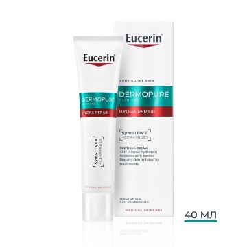 Eucerin DermoPure Clinical Hydra Repair Крем за лице за мазна кожа склонна към несъвършенства х40 мл