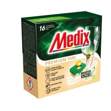 Medix Premium Таблетки за съдомиялна машина x16 броя