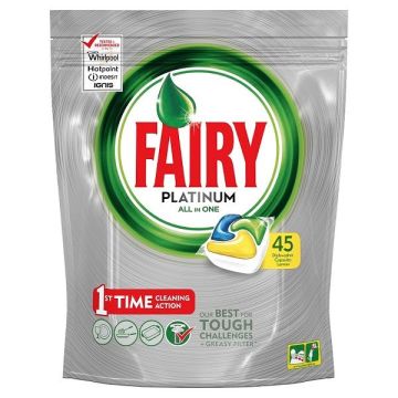 Fairy Platinum Таблетки за съдомиялна машина x45 броя