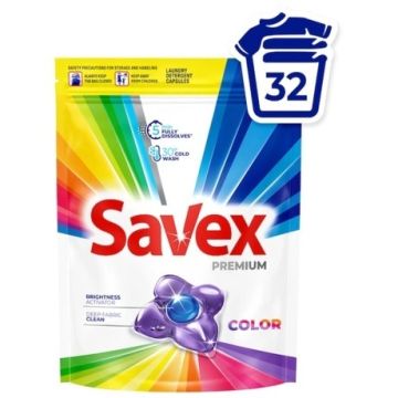 Savex Premium Caps Color Капсули за пране x32 броя