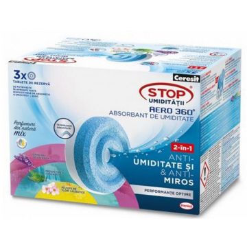 Ceresit Stop Aero 360 Mix Таблетки за влагоабсорбатор 3бр х450 г