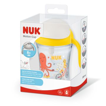Nuk Motion Cup Чаша със сламка за деца над 8 месеца x230 мл, 255641