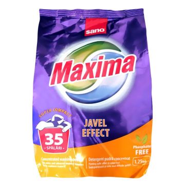 Sano Maxima Javel effect Прах за пране x1.25 кг, 35 пранета