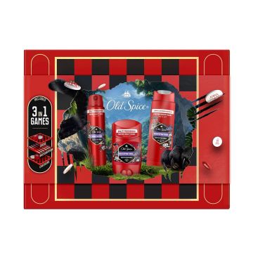 Old Spice Промо комплект за мъже Nightpanther Душ гел, Део спрей и Део стик + Игри
