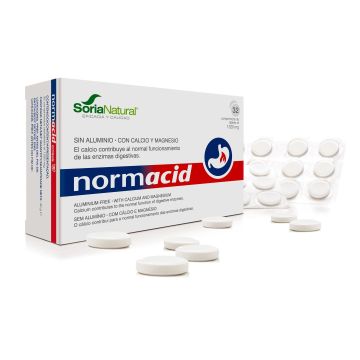 Normacid Срещу стомашни киселини x32 таблетки, Soria Natural