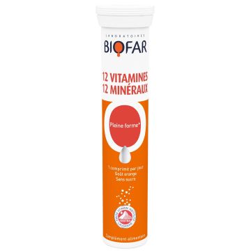 12 витамина и 12 минерала х20 ефервесцентни таблетки Biofar