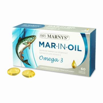 Mar In Oil Омега 3 Масло от сьомга х60 капсули Marnys