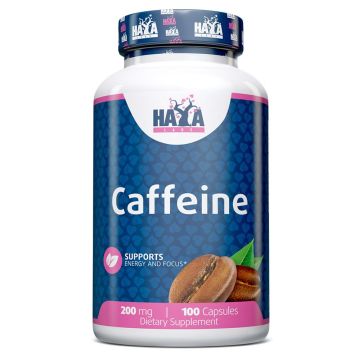 Кофеин 200 мг х100 капсули Haya Labs