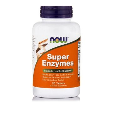 Супер Ензими за добро храносмилане х90 таблетки Now Foods