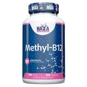 Methyl B12 За подсилване на имунната защита 200 mcg х100 таблетки Haya Labs