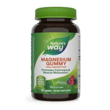 Магнезий (цитрат), с вкус на горски плодове 100 mg х60 желирани таблетки  Nature’s Way