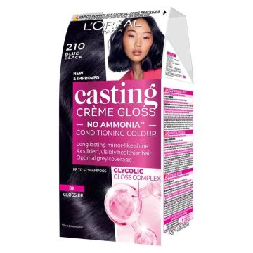 Loreal Paris Casting Creme Gloss Боя за коса без амоняк x120 мл, 210 Blue Black