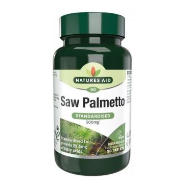 Сао палмето стандартизиран екстракт 500mg х90 таблетки Natures Aid