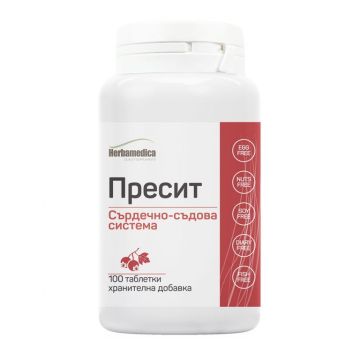 Пресит при високо кръвно налягане х100 таблетки Herbamedica