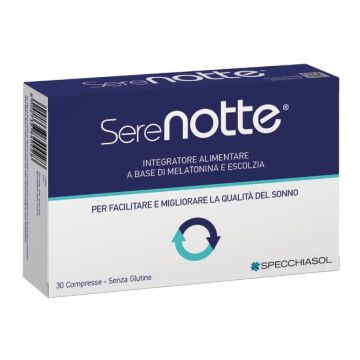 Serenotte за намаляване на времето за заспиване х30 таблетки Specchiasol