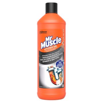 Mr Muscle Гел за отпушване на канали в кухнята x1 л