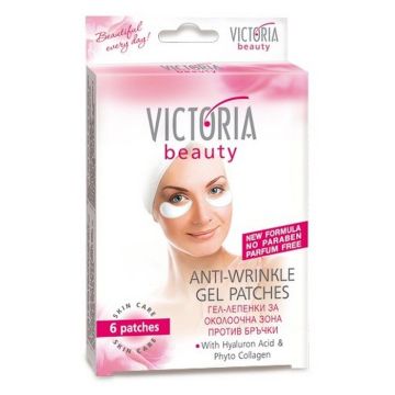 Victoria Beauty Face Care Гел-лепенки против бръчки за околоочната зона х6 броя