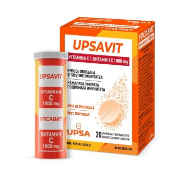 Упсавит Витамин C 1000 mg х20 ефервесцентни таблетки UPSA