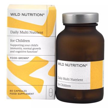 Food-Grown Мултивитамини и минерали за деца х60 капсули Wild Nutrition