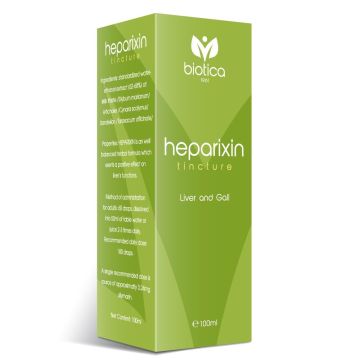 Хепариксин Тинктура за подкрепа на черния дроб и жлъчката x100 мл Biotica