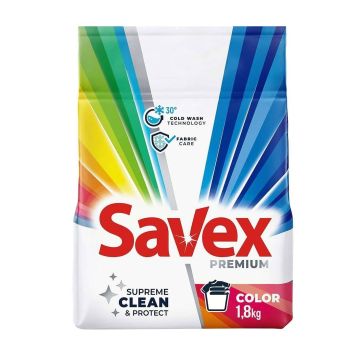 Savex Premium Color Прах за пране за цветни дрехи x1,8 кг 22 пранета