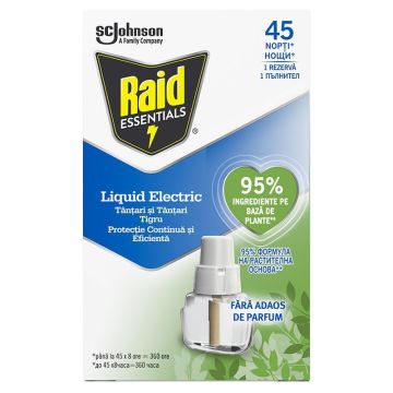 Raid Essentials Пълнител за електрически изпарител против комари x21 мл