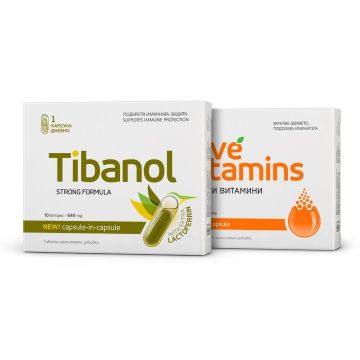 Пакет Здраве Промо комплект Живи витамини и Тибанол, Vitaslim Innove