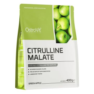 Л-Цитрулин Малат на прах, аромат Зелена ябълка х400 г OstroVit