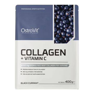 Колаген с витамн C, с вкус на Касис х400 грама OstroVit