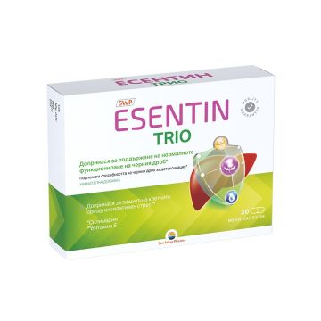 Есентин Трио за защитен черен дроб х30 капсули Sun Wave Pharma