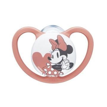 Nuk Space Mickey Залъгалка силикон за деца от 6 до 18 месеца, 736750