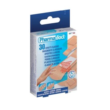 Pharmadoct Водоустойчиви пластири с антисептична подложка в 5 размера x30 броя