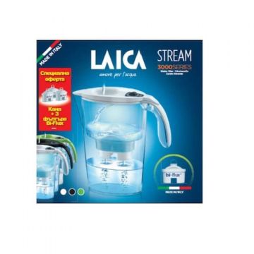 Laica Промо комплект Stream Line Филтрираща кана и 3 бр. Bi-Flux Универсален филтър