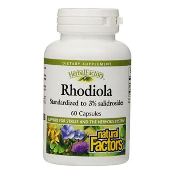 Родиола (златен корен) при стрес 150мг х60 капсули Natural Factors