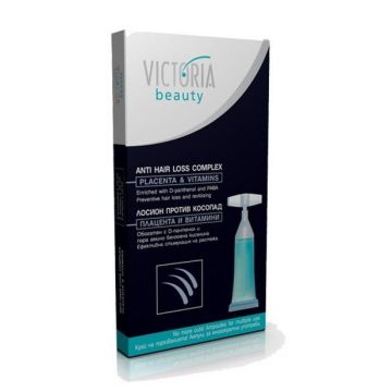 Victoria Beauty Hair Care Ампули против косопад с плацента и витамини, 5 броя х10 мл