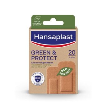 Hansaplast Green & Protect  Пластири с устойчива защита x20 броя