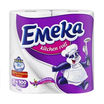 Emeka Forest Fruits Трипластова кухненска ролка с аромат на горски плодове х2 броя