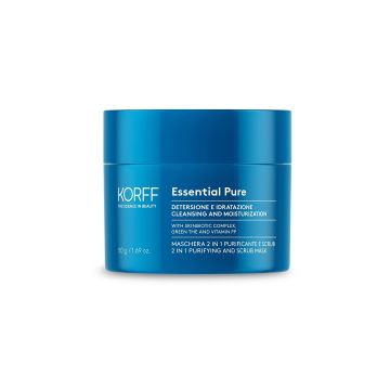 Korff Essential 2in1Pure Почистваща и ексфолираща маска за лице за нормална и комбинирана кожа x50 мл