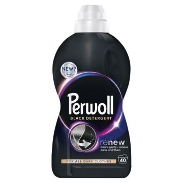 Perwoll Renew Black Течен перилен препарат за черни и тъмни тъкани x2 л, 40 пранета