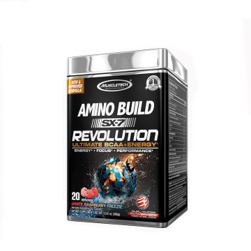 Muscletech Amino Build SX-7 Revolution BCAA+ С вкус на бяла малина х366 грама