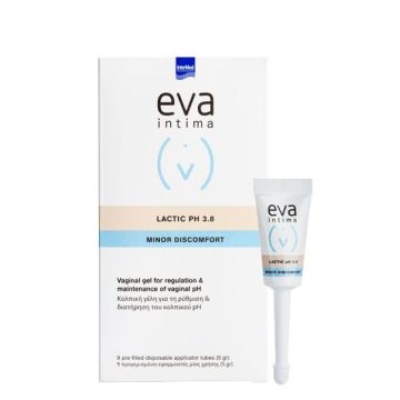 Eva Intima Lactic pH3.8 Вагинален гел за регулиране и поддържане на вагиналното pH х9 апликаторни тубички Intermed
